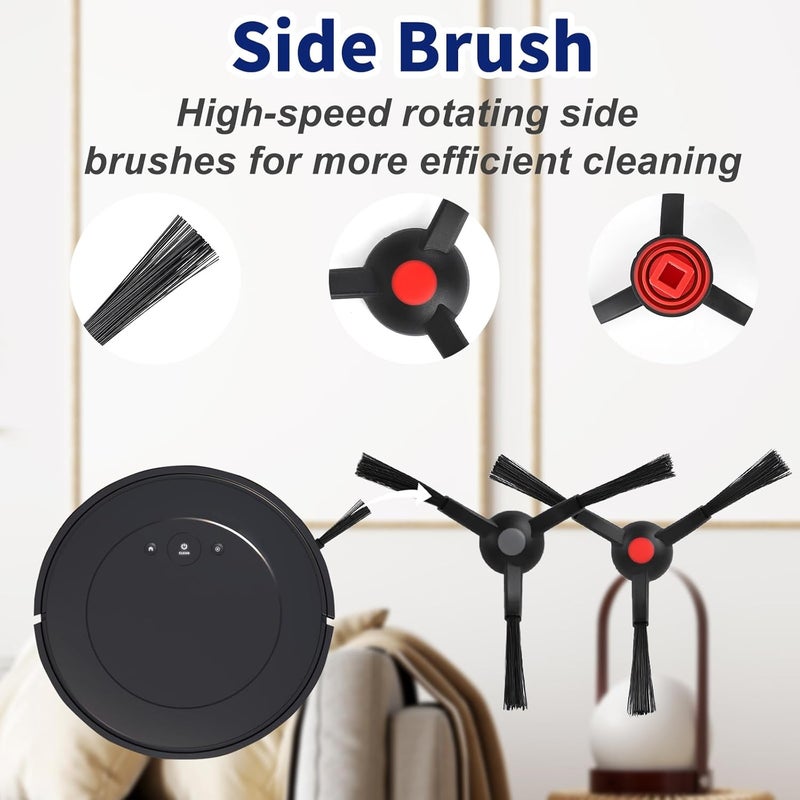 Feilifan 18 PCS Accessories for Eufy Omni S1 Pro Robot Vacuum, Replacement Parts Main Brush, Side Brush, Washable Filter, Dust Bag, Rolling Mop - Image 3