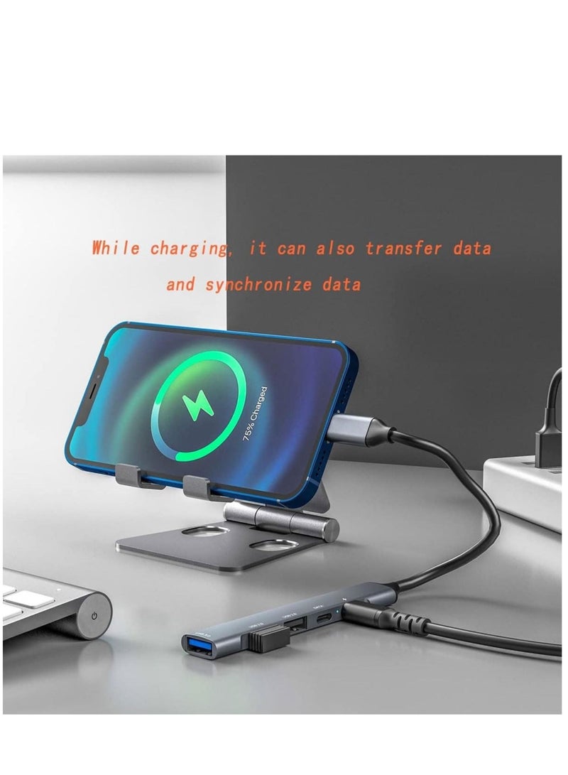 كابتن تيك 5 in 1 USB C Hub Multiports Type C Dock to USB 3.0 2.0 Adapter for Steam Deck, MacBook Pro/Air 2022, iPad Pro/Air 2022, Galaxy S22/S23 Ultra, Huawei Mate XS 2/P50/MateBook - Image 2