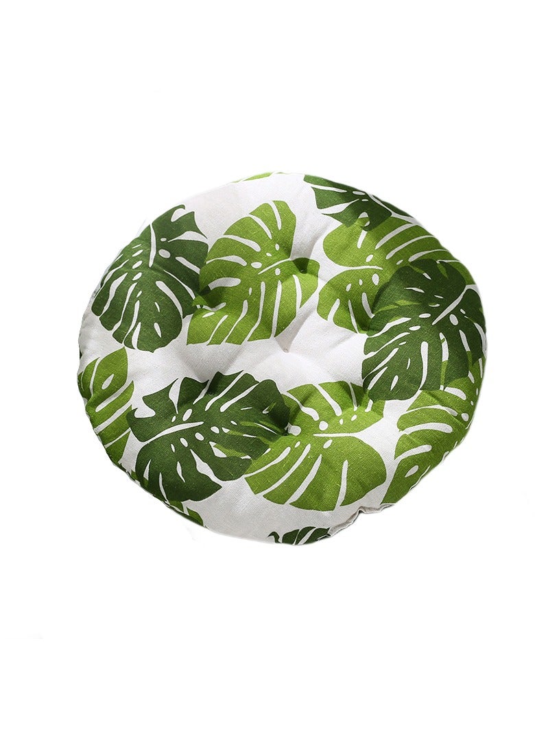 Anna Comfortable Cotton Linen Breathable Round Chair Cushion for Home and Office - Image 1