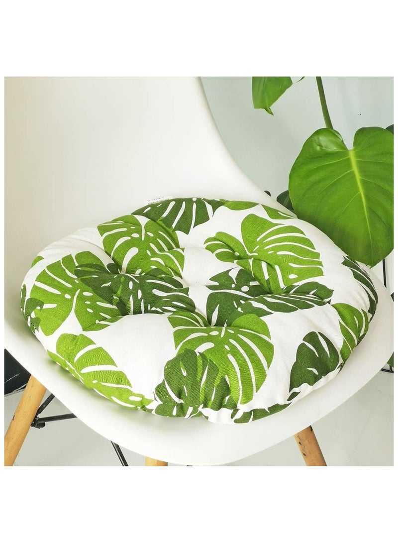 Anna Comfortable Cotton Linen Breathable Round Chair Cushion for Home and Office - Image 5