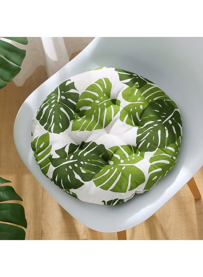 Anna Comfortable Cotton Linen Breathable Round Chair Cushion for Home and Office - Image 2