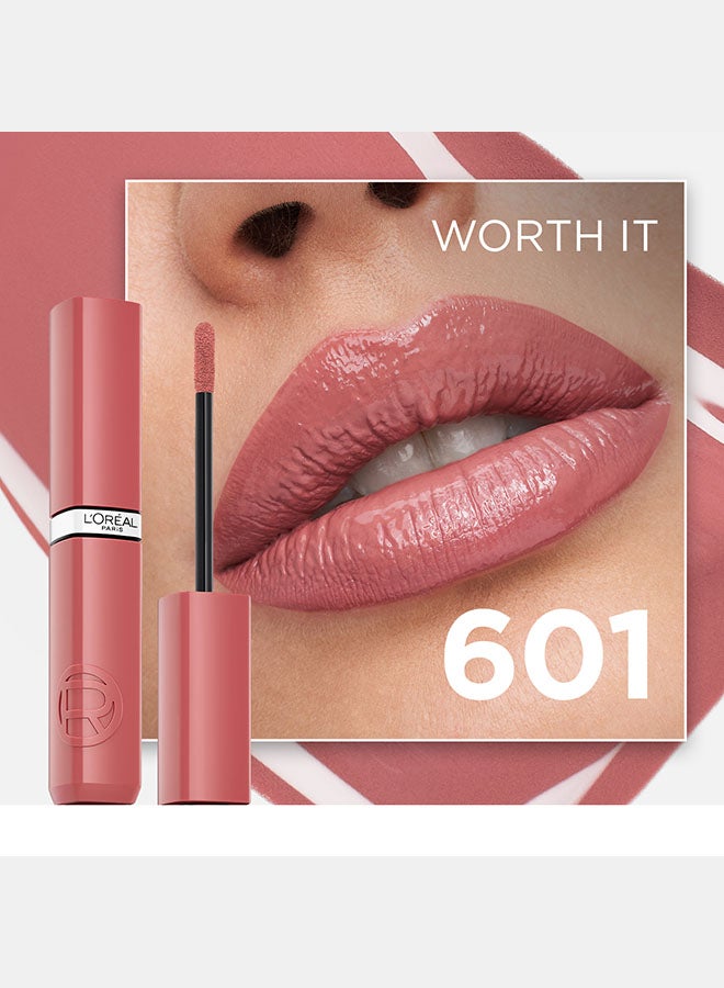 لوريال باريس إنفاليبل لاك ريزستانس أحمر شفاه سائل - 601 وورث إت - Image 2