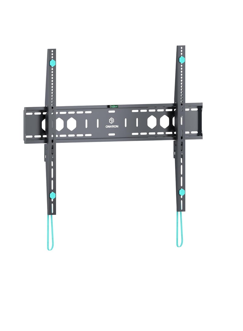 حامل تلفزيون مثبت على الحائط للتلفزيونات الكبيرة ولوحات العرض من 60 إلى 110 بوصة – يدعم حتى 120 كجم – VESA 200x200 إلى 900x600 – UF12-B أسود - Image 1