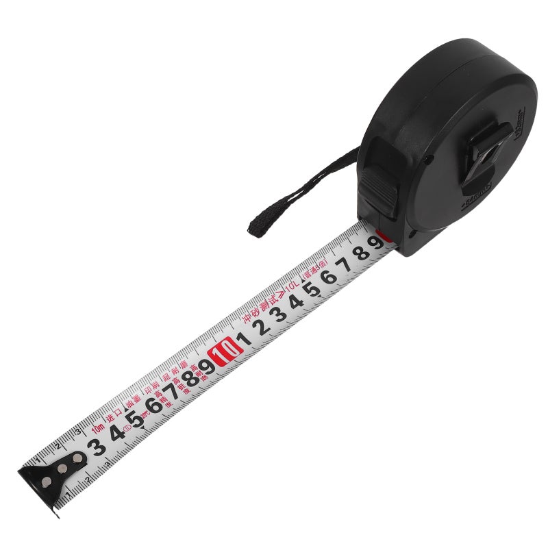 Retractable Carbon Steel Tape Measure: 10-meter Heavy Duty Industrial Measuring Tape for Construction Carpentry Home Repair - Image 3