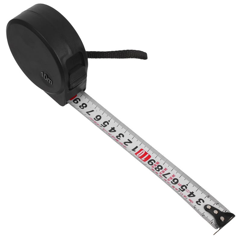 Retractable Carbon Steel Tape Measure: 10-meter Heavy Duty Industrial Measuring Tape for Construction Carpentry Home Repair - Image 1