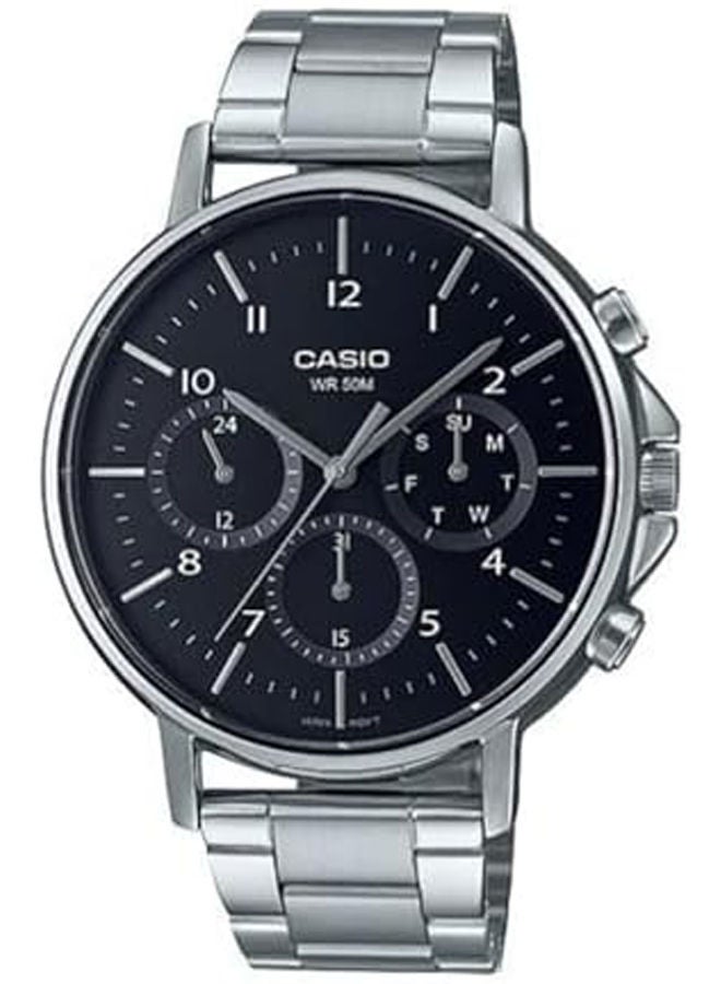 كاسيو Stainless Steel Chronograph Watch MTP-E321D-1AVDF - Image 1