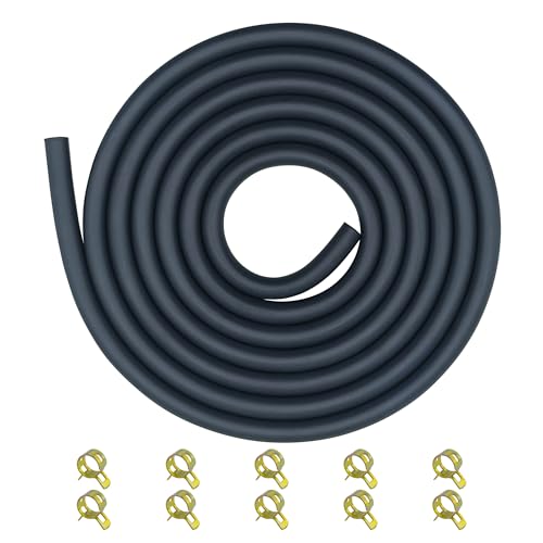 Strongthium 316 Fuel Line Hose Set with 10 Pieces Clamps Rubber Gas Tube for ATV Gocarts Mini Bikes 196cc 212cc 65hp 55hp 8hp 9hp 11hp 13hp Small Engines Generators 66 FT - Image 1