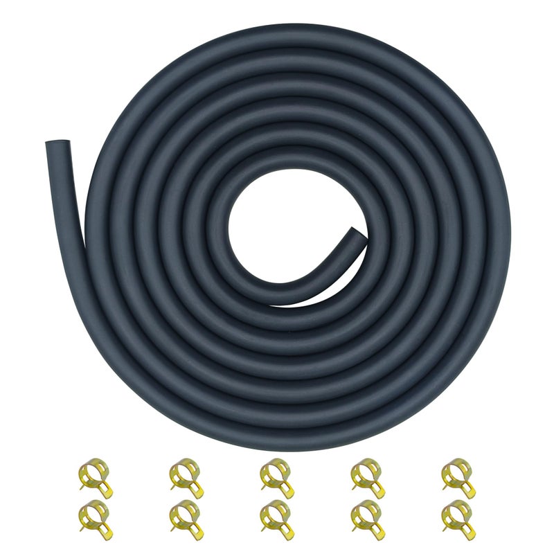 Strongthium 316 Fuel Line Hose Set with 10 Pieces Clamps Rubber Gas Tube for ATV Gocarts Mini Bikes 196cc 212cc 65hp 55hp 8hp 9hp 11hp 13hp Small Engines Generators 66 FT - Image 3
