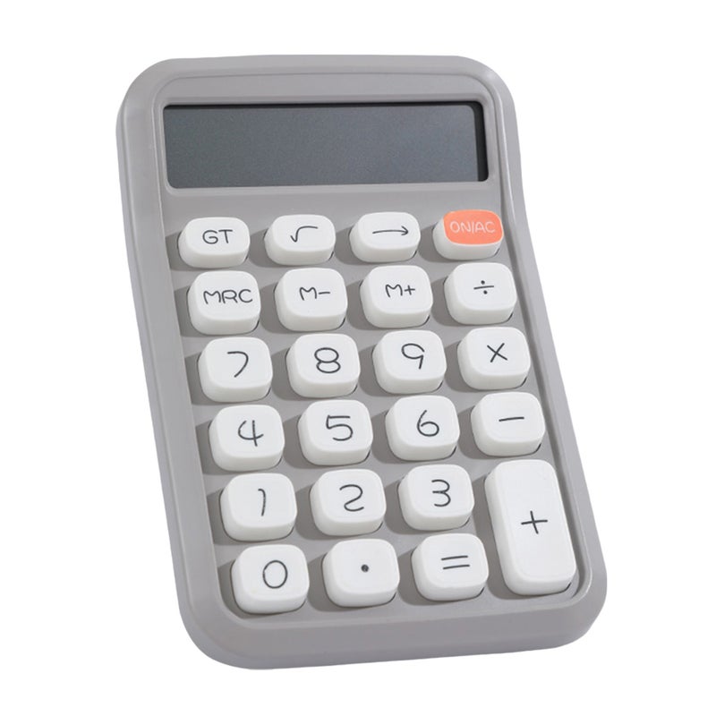 Cute Calculator 12 Digit Large LCD Display Big Round Button Gradient Candy Colored Calculator Suitable for Office School Home for Kids Students Accountant - Image 1