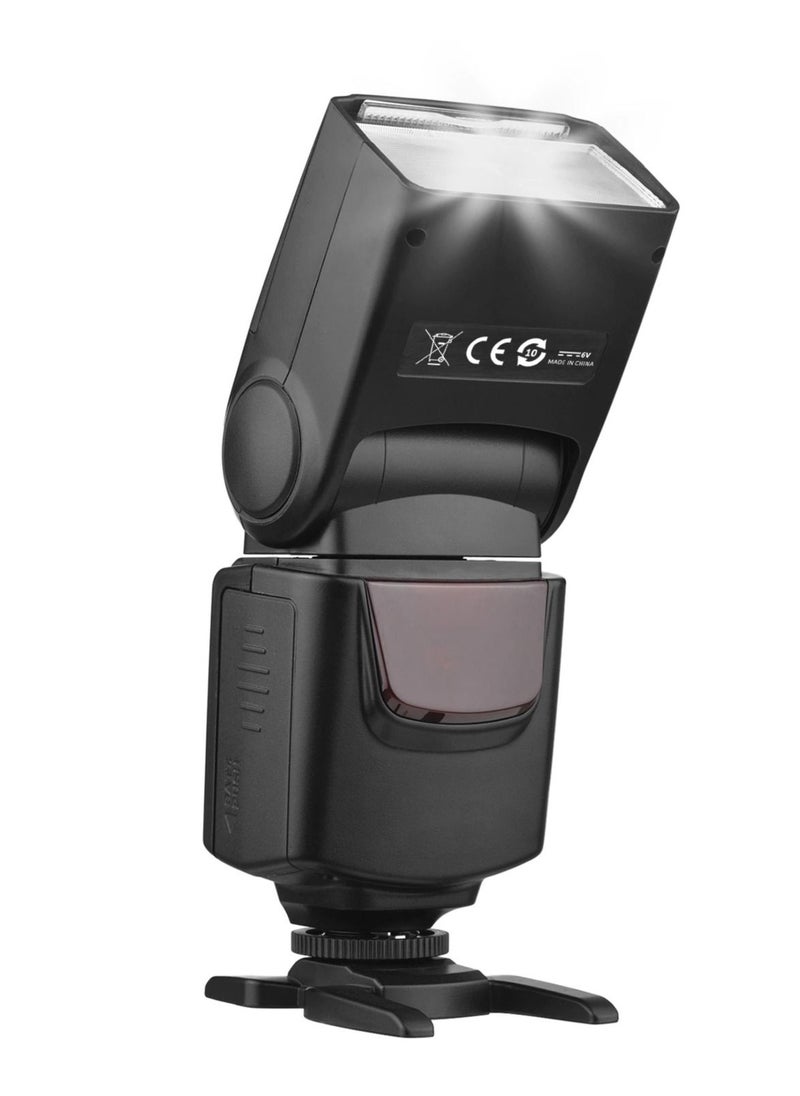 Coopic - فلاش زناد لاسلكي COOPIC CF550 Speedlite s1، s2 متوافق مع Canon Nikon Panasonic Olympus Pentax وغيرها من الكاميرات الرقمية DSLR مع الحذاء الساخن القياسي - Image 1