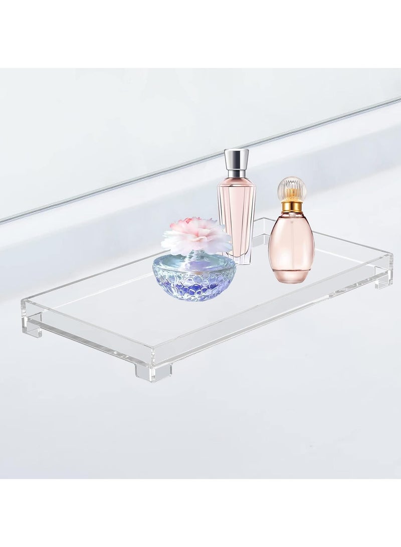 تي بي جي بي صينية حمام فاخرة - صينية تخزين زينة أكريليك مستطيلة لتنظيم الأغراض الشخصية - Image 2