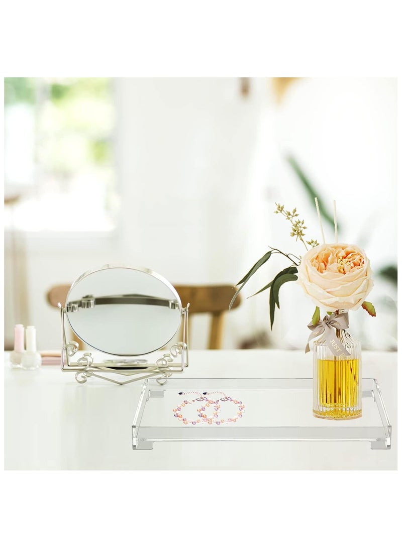 تي بي جي بي صينية حمام فاخرة - صينية تخزين زينة أكريليك مستطيلة لتنظيم الأغراض الشخصية - Image 3