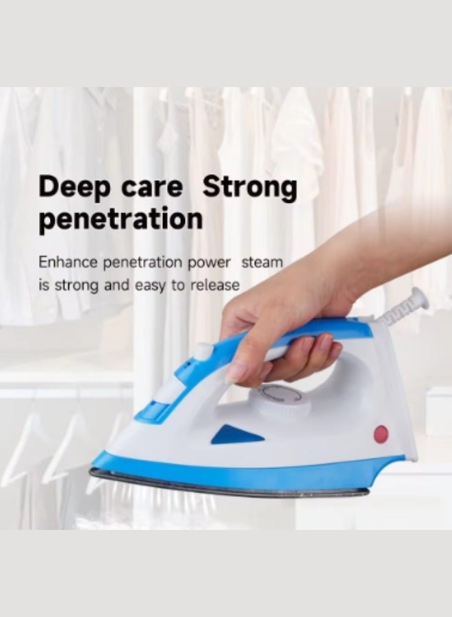 آر إيه أف مكواة بخار مع قاعدة سيراميك، خزان مياه سعة 80 مل، دفع بخار قوي، منظم حرارة قابل للتعديل، جسم مقاوم للصدمات، 16 فتحة بخار لتوزيع الحرارة بالتساوي، 80 مل 1200 وات - Image 2