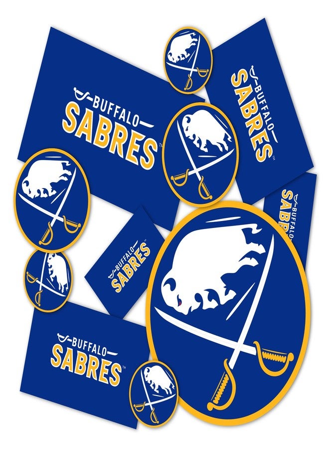 Desert Cactus Buffalo Sabres Sticker NHL Team National Hockey League Vinyl Decal Laptop Water Bottle Car Scrapbook (Type 1-1) - Image 1
