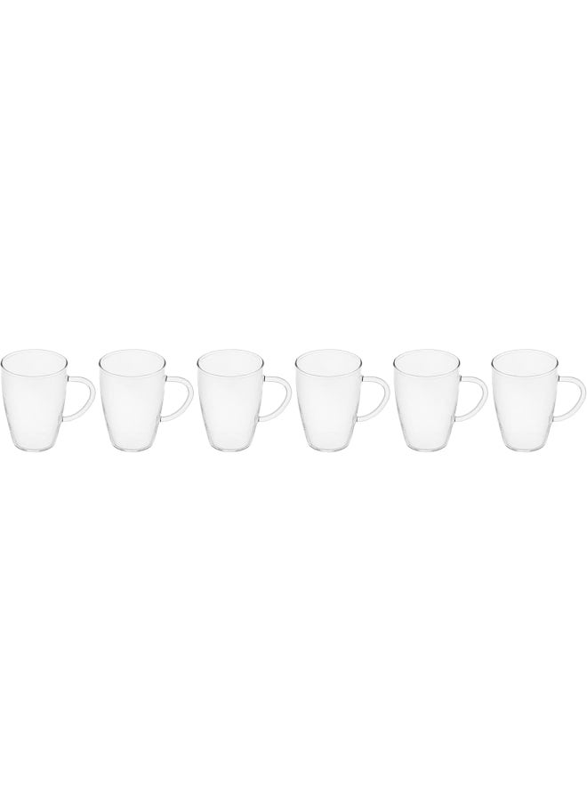 Termisil Transparent Glass Mug Set, 6 Pieces - 250 Ml - Image 1