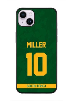Rugged Black Edge Case iPhone 14, Slim fit Soft Case Flexible Rubber Edges Thin Cover - Player Name - AB de Villiers, Jersey Number- 17