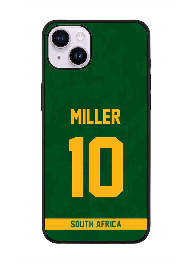 Stylizedd - Rugged Black Edge Case iPhone 14, Slim fit Soft Case Flexible Rubber Edges Thin Cover - Player Name - AB de Villiers, Jersey Number- 17 - Image 1