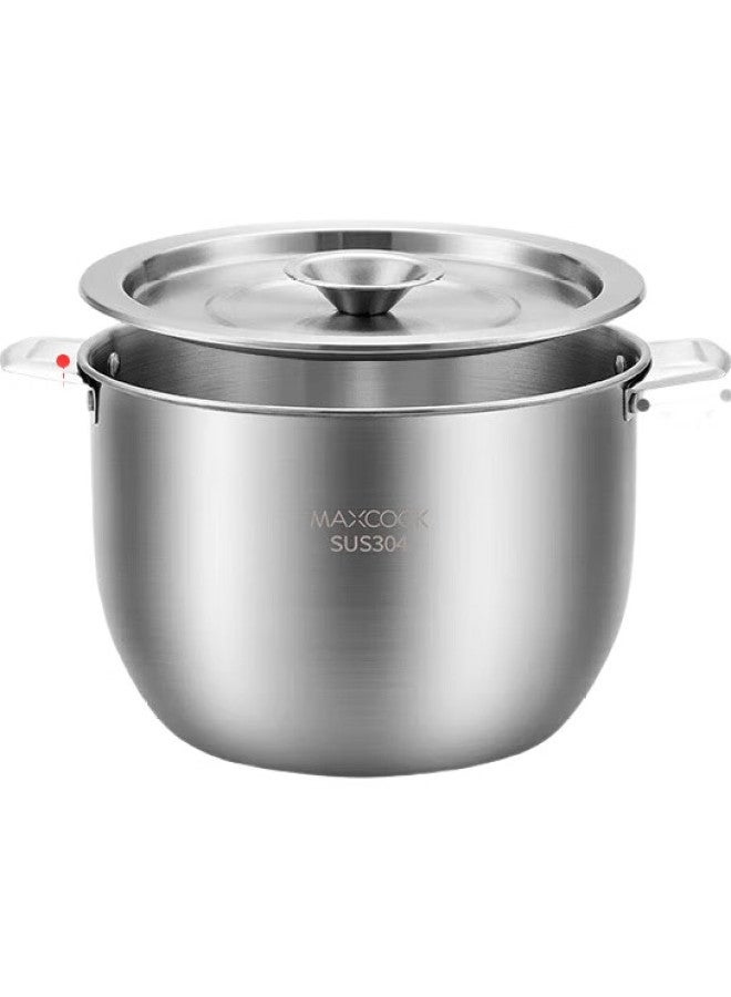 MAX COOK (Maxcook) 304 Stainless Steel Lard Container Seasoning Bowl, Lard Bowl Seasoning Jar, 2.8L With Lid Mcwa9004 - Image 2