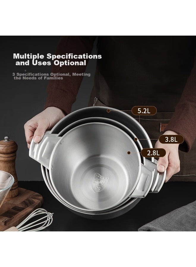 MAX COOK Meichun 304 Stainless Steel Lard Container Seasoning Bowl, Lard Bowl Seasoning Jar, 2.8l With Lid Mcwa9004 - Image 3