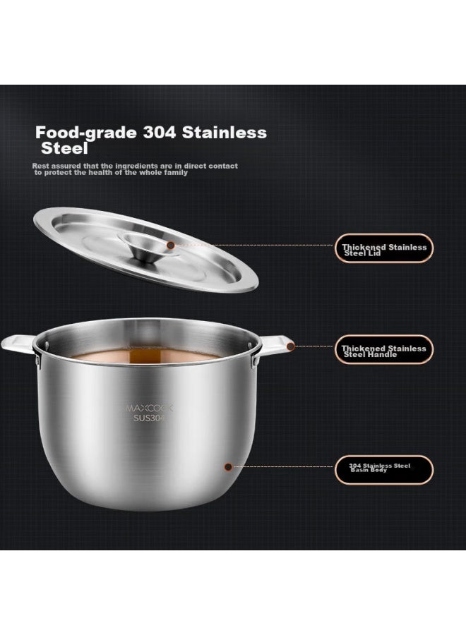 MAX COOK Meichun 304 Stainless Steel Lard Container Seasoning Bowl, Lard Bowl Seasoning Jar, 2.8l With Lid Mcwa9004 - Image 4