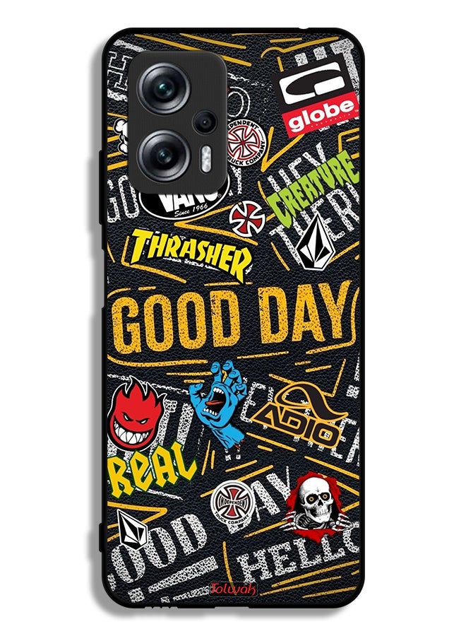 Tolwak Xiaomi Redmi Note 11T Pro 5G Protective Case Cover Good Day - Image 2