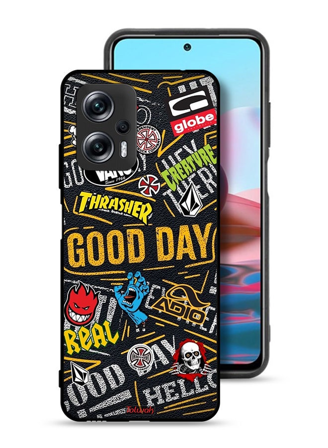 Tolwak Xiaomi Redmi Note 11T Pro 5G Protective Case Cover Good Day - Image 1