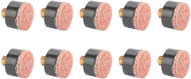 comfrt 10 Pcs Cue Tips, Billiards Screw Tips Pool Cue Tips Billiards Replacement Parts - Image 1