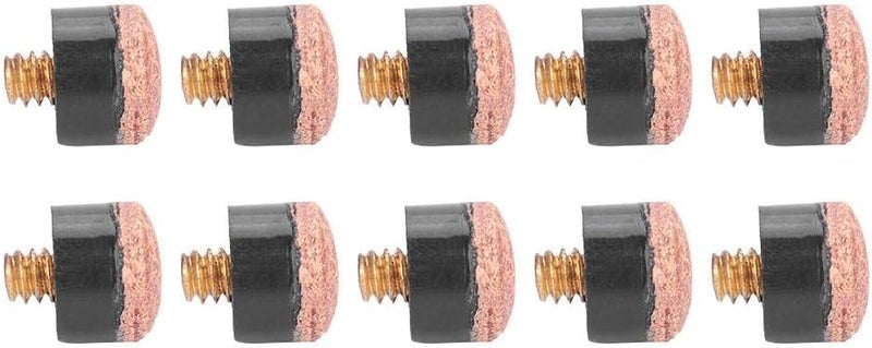 comfrt 10 Pcs Cue Tips, Billiards Screw Tips Pool Cue Tips Billiards Replacement Parts - Image 5