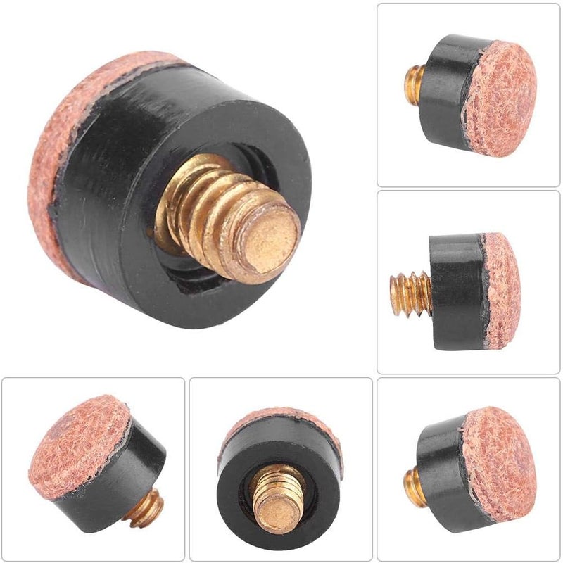 comfrt 10 Pcs Cue Tips, Billiards Screw Tips Pool Cue Tips Billiards Replacement Parts - Image 2