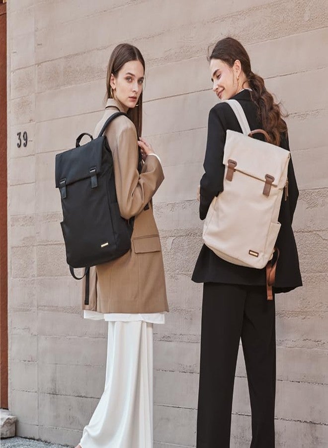 GOLF QUALITY Women Laptop Backpack Travel Commute College Commute College Fit 15.6", Elegant Black, 15.6 inch, Casual - Image 2