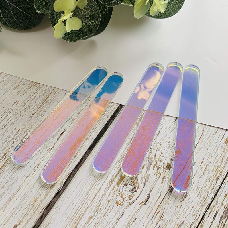 CHENRUI 50 Pcs Mini Neon Acrylic Cakesicle Popsicle Sticks for Ice Creamsicle Candy Apple (Rainbow AB) - Image 2