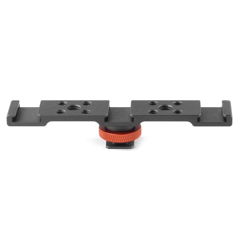 Aluminum Triple Cold Shoe Mount Plate Bracket for Camera Microphone LED Light Mounting - Image 1