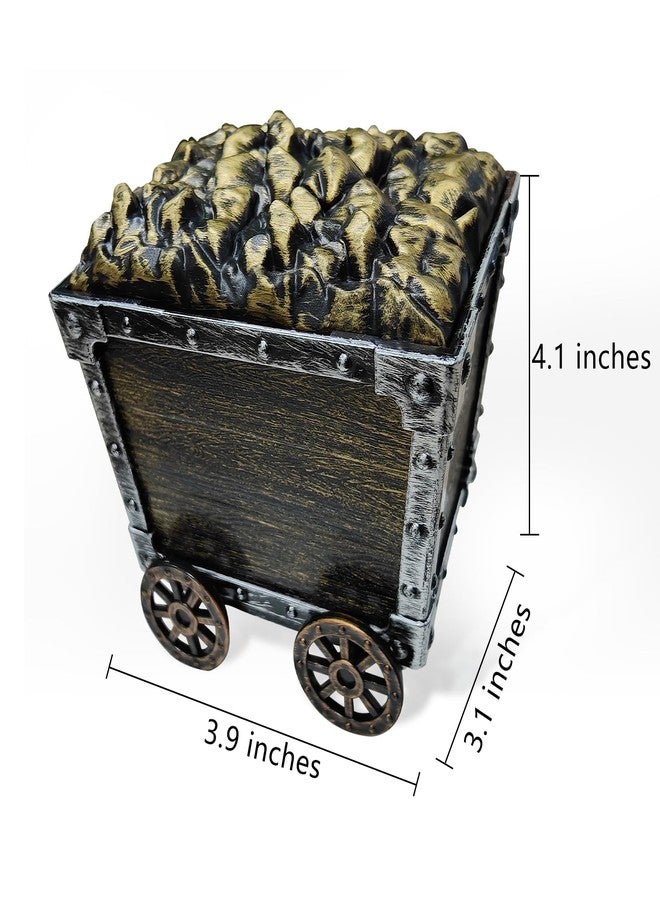 Dronside Kids Mining Cart Treasure Chest Toys Vintege Mine Car Compartment Box for Pretend Play Preschool Kids Ages 3+ Years​ - Image 2