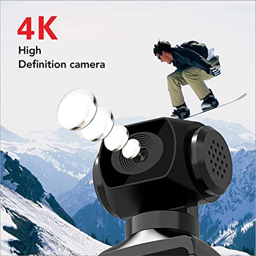 Tangxi كاميرا 4K HD، زاوية واسعة كبيرة قابلة للدوران 270°، كاميرا تحت الماء حتى 30م/98قدم مع ميكروفون للتصوير أثناء ركوب الدراجات والغوص، بطارية قابلة للشحن 1000 مللي أمبير - Image 2