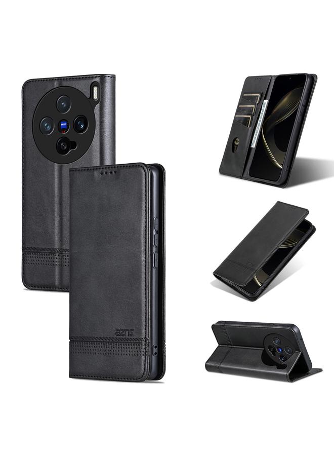 Case For vivo X200 Pro mini Magnetic Calf Texture Leather Phone Case