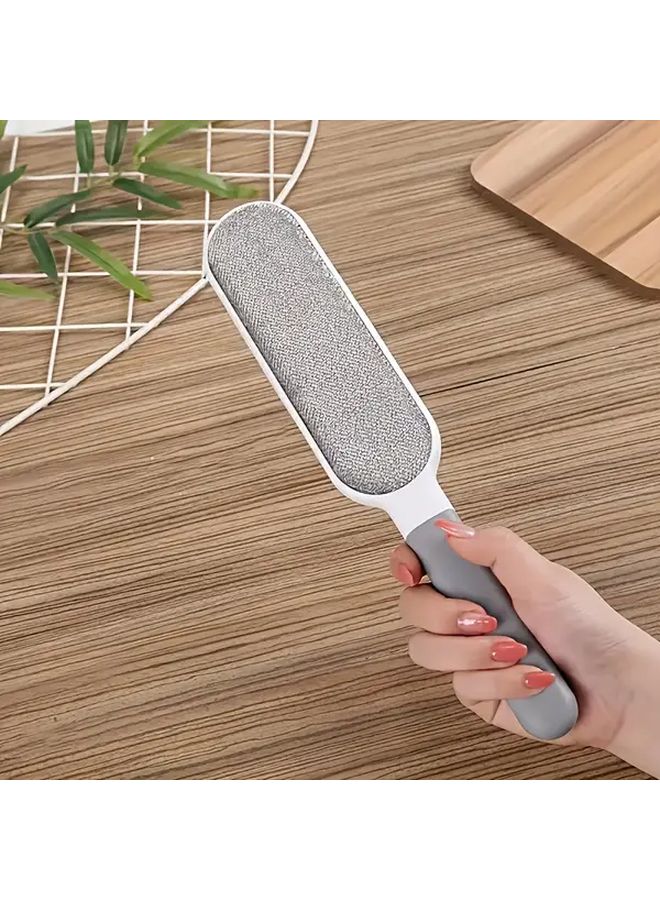 Blue Double Sided Reusable Dehair Brush For Clothes Sofas Furniture Carpets - Image 2