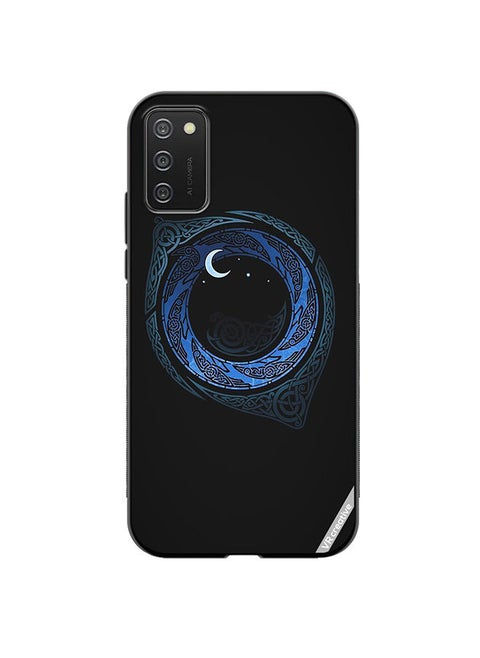 Protective Case Cover For Samsung Galaxy A03s Moonlight Design Multicolour