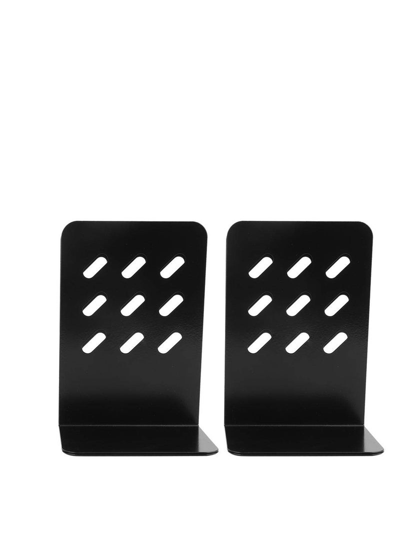SYOSI Anti-skid bookends have a padding base to maintain stability. Even if you only put one book on the bookshelf, it will keep your books balanced and balanced, and won't scratch your furniture. - Image 1
