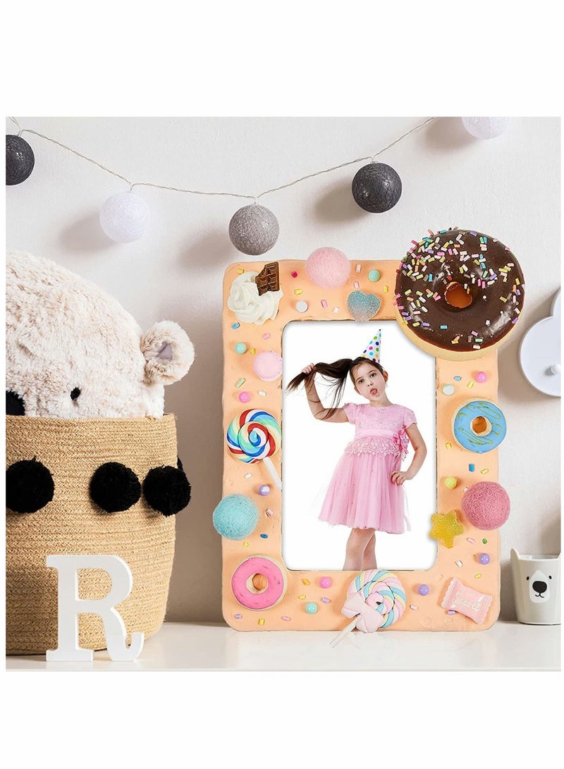 Captaintech DIY Wood Picture Frames Unfinished Solid Wood Photo Picture Frames Christmas Wooden Photo Frames for Crafts Wood Crafts for Kids Adults Arts and Crafts DIY Painting Projects 7.9 x 5.9 Inch (6) - Image 5