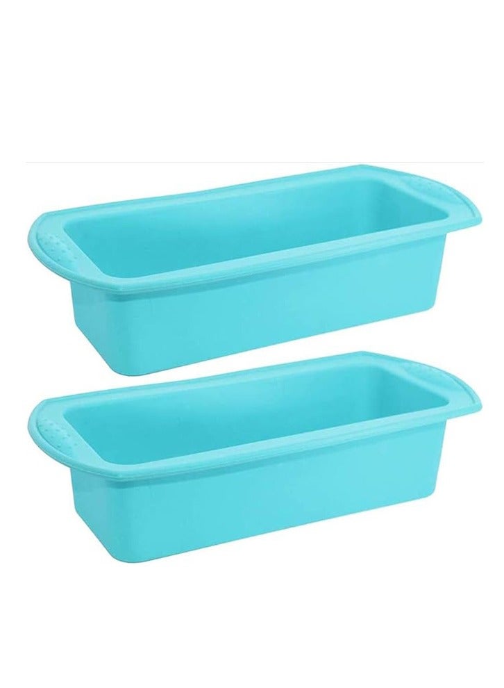 كيلا 2 عبوة قالب سيليكون للخبز، قالب خبز سيليكون مانع للالتصاق، قالب خبز سيليكوني للخبز، قالب خبز خالٍ من مادة BPA، للكيك والخبز وفطيرة رغيف اللحم والفطائر والبيتزا والكيش والكعك المنزلي - Image 1