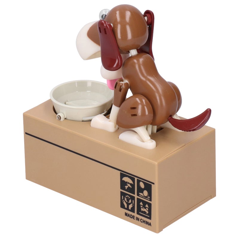 Puppy Piggy Bank: ABS Material Lightweight Durable - Cute Interactive Coin Licking Design Money Box for Kids Home Office Desk Decoration - Image 5