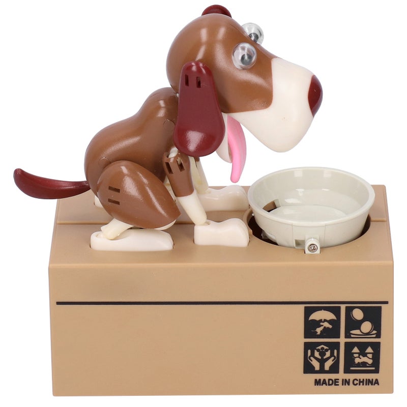Puppy Piggy Bank: ABS Material Lightweight Durable - Cute Interactive Coin Licking Design Money Box for Kids Home Office Desk Decoration - Image 4