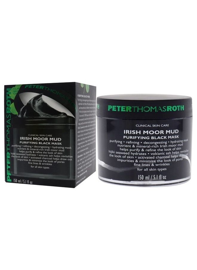 PETER THOMAS ROTH Irish Moor Mud Purifying Black Mask | Decongesting Facial Mask, Helps Reduce the Look of Pores, Fine Lines and Wrinkles 5 Fl Oz (Pack of 1)  - Image 3