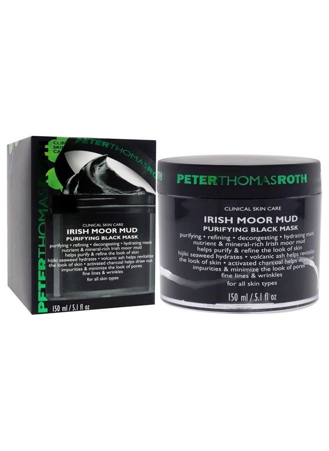 PETER THOMAS ROTH Irish Moor Mud Purifying Black Mask | Decongesting Facial Mask, Helps Reduce the Look of Pores, Fine Lines and Wrinkles 5 Fl Oz (Pack of 1)  - Image 2