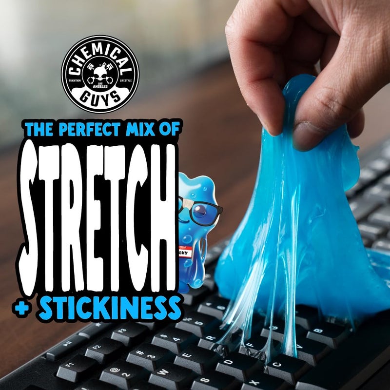 Chemical Guys Sticky Icky Car Cleaning Gel, Green Apple, Interior Car Cleaner, Reusable Automotive Crevice & Interior Dust Cleaner for Air Vents, Consoles, Cup Holders & Keyboards, 4 Pack (100g Each) - Image 4