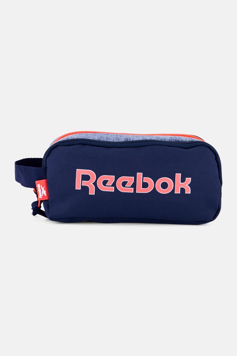 Reebok Kids Boy Brand Logo Three-Compartment Pencil Case, Multicolor - Image 1
