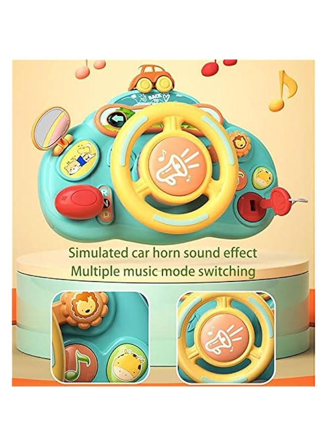 BWSJ Toddler Steering Wheel Toy Baby Interactive Learning Toy, Musical Toy with Light and Sound for Preschool Kids,Boys Girls Birthday  Early Educational for Toddlers - Image 2