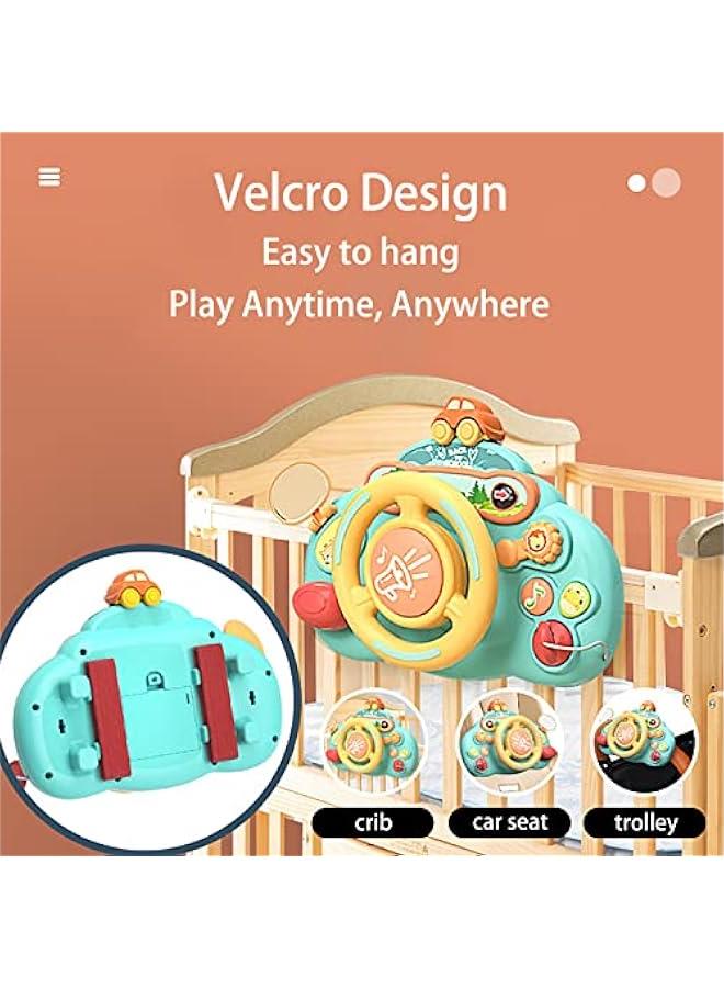 BWSJ Toddler Steering Wheel Toy Baby Interactive Learning Toy, Musical Toy with Light and Sound for Preschool Kids,Boys Girls Birthday  Early Educational for Toddlers - Image 3