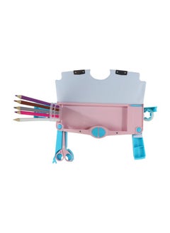 SMILY KIDDOS Smily Kiddos Multi Functional Pop Out Pencil Box for Kids Stationery for Children | 24.5 x 4 x 10cm | - Rainbow Animals - Teal Blue  - Image 2