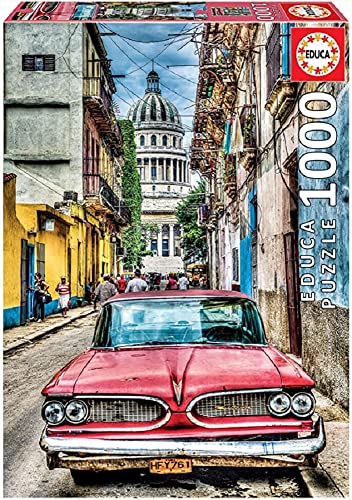 Educa 1000 Vintage car in Old Havana Puzzle - Image 1